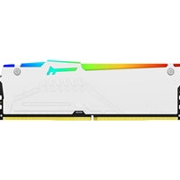 Kingston FURY Beast KF564C32BWA-32 32GB (1x32GB) RGB White System Memory, 6400MT/s, DDR5, CL32, DIMM, AMD EXPO Certified Kingston FURY Beast KF564C32BWA-32 32GB (1x32GB) RGB White System Memory, 6400MT/s, DDR5, CL32, DIMM, AMD EXPO Certified